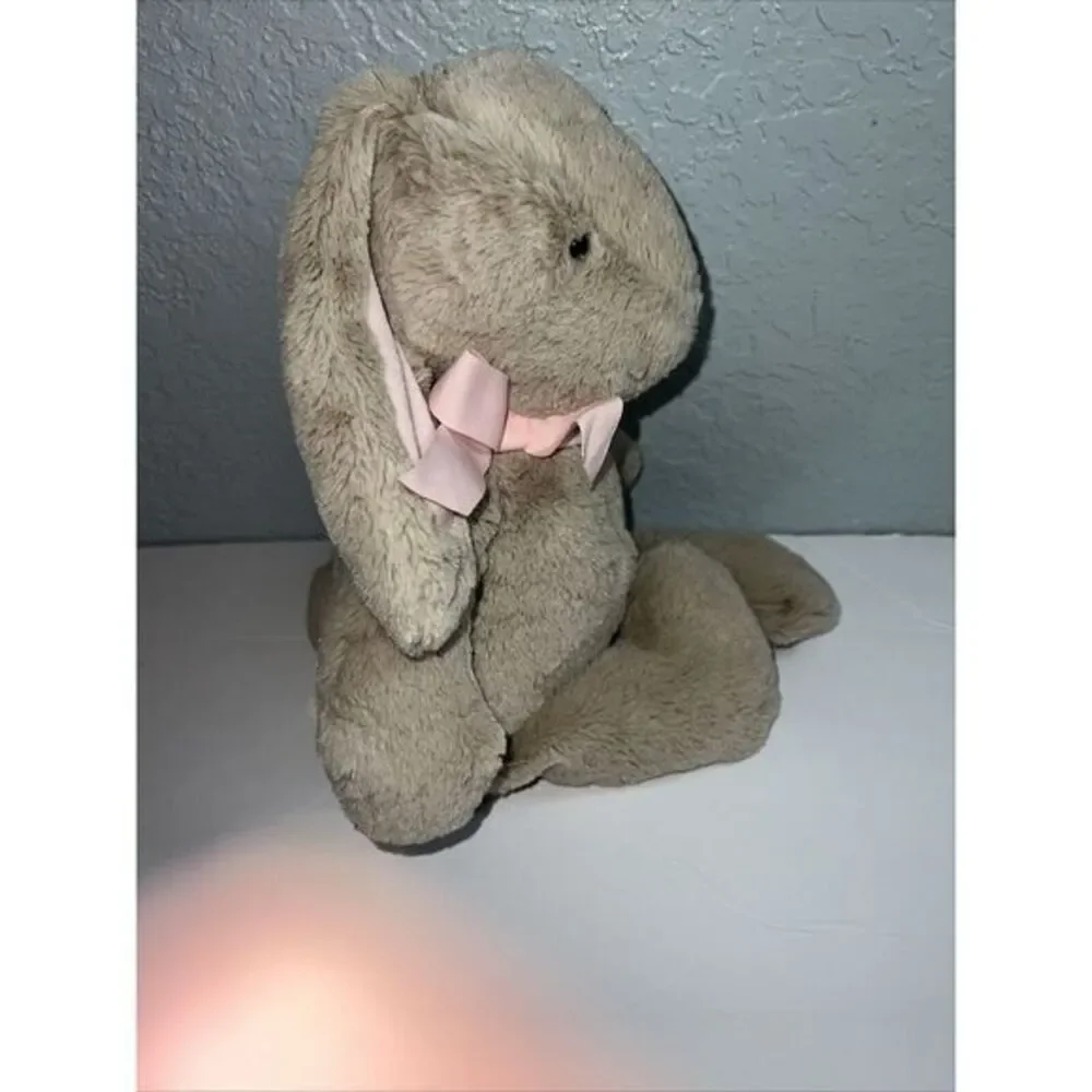 Pottery Barns Kids Light Gray Bunny Rabbit Plush 16